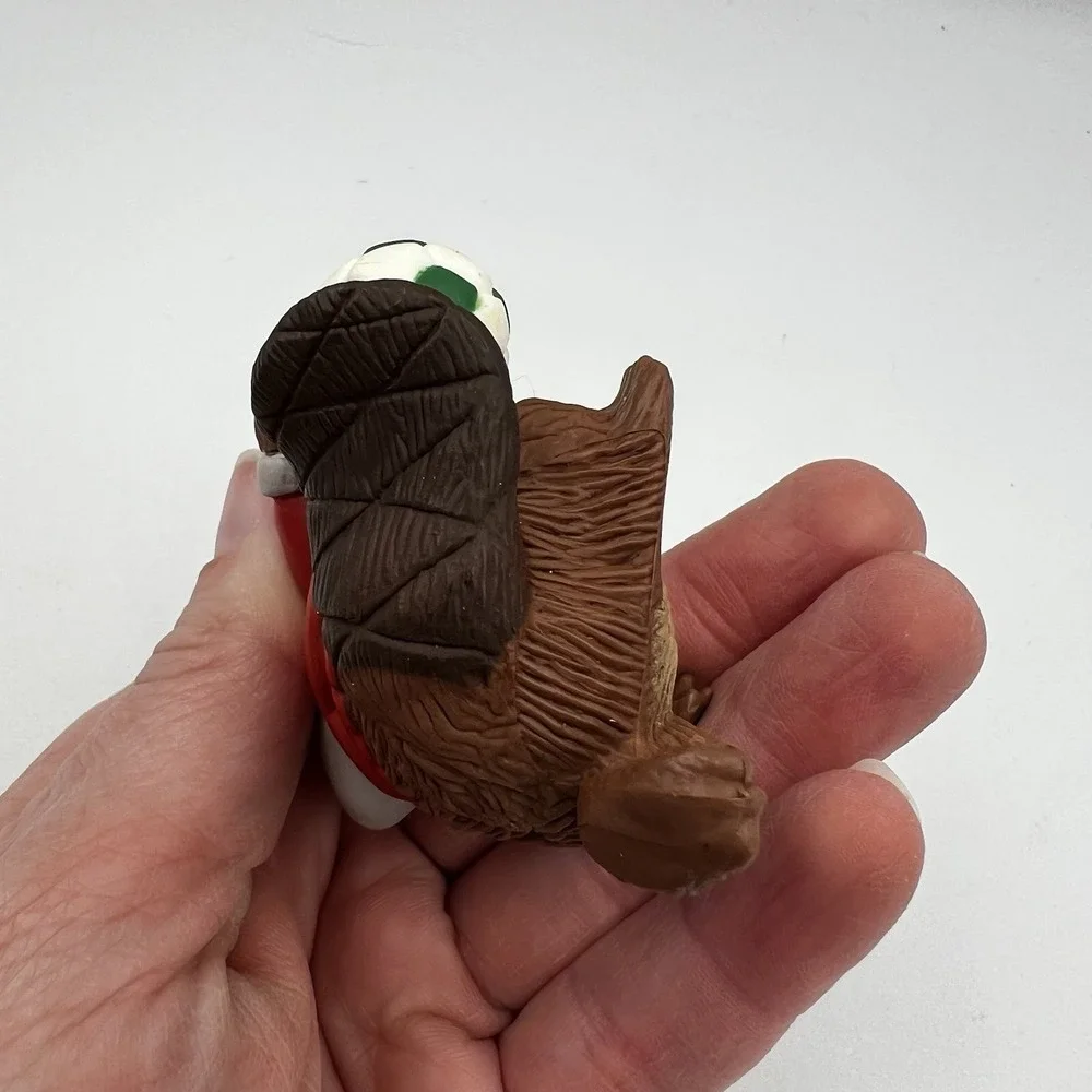 Vintage 1985 Hallmark Keepsake Christmas Ornament Soccer Beaver‎